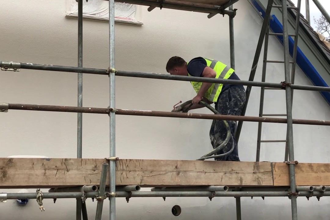 K Rend scraped finish